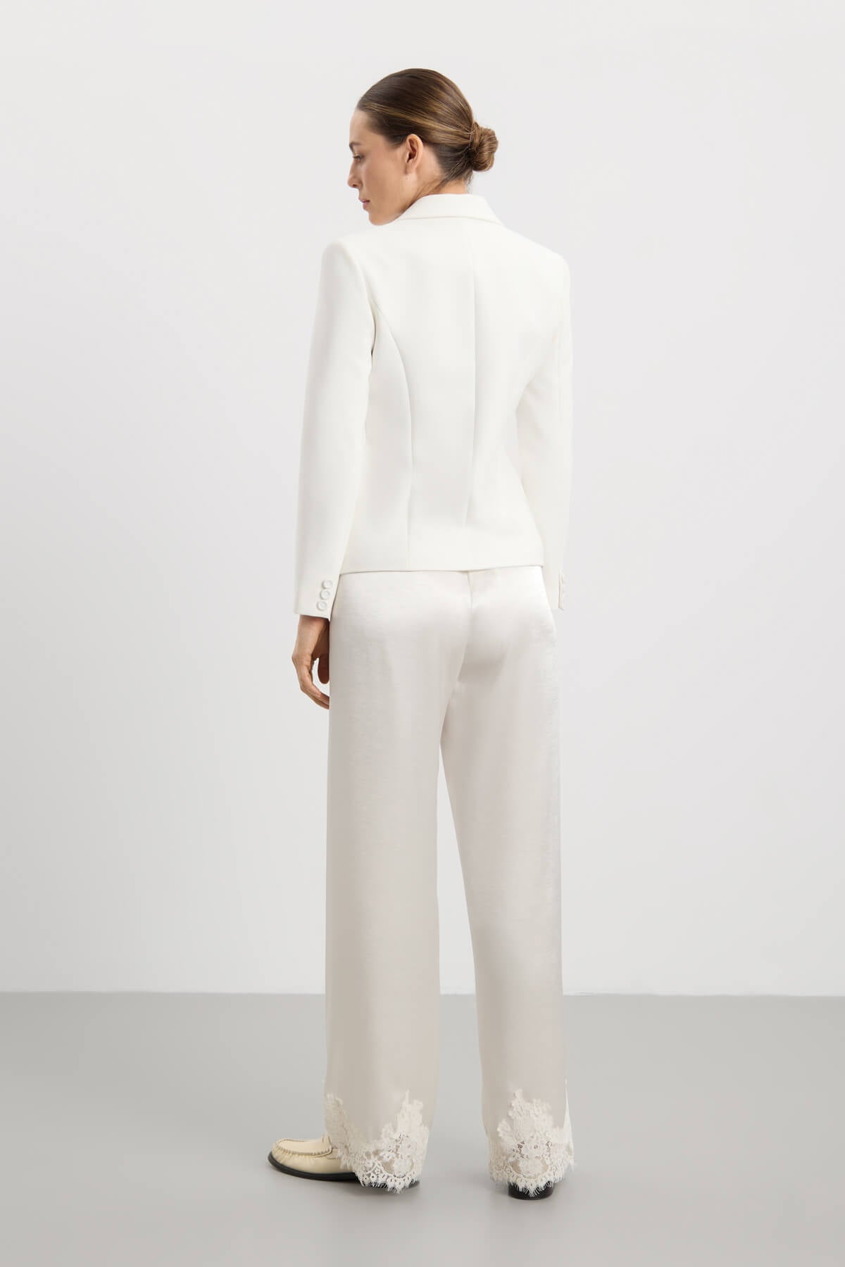 Ames Lace Pants - Cream