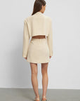 Berlin Cropped Blazer - Nude