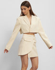 Berlin Cropped Blazer - Nude