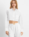 Hurley Cropped Shirt - White