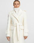 Kelby Coat - Boucle white