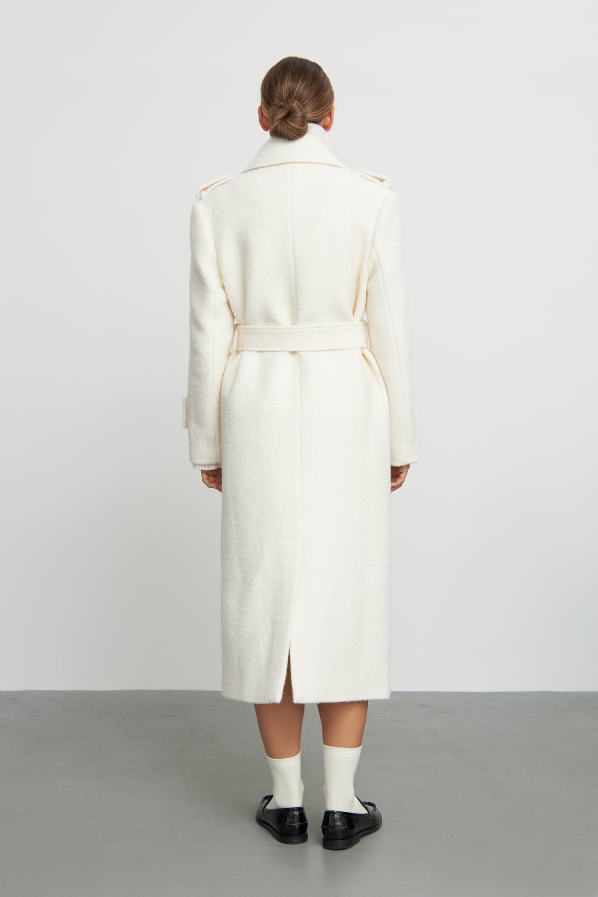 Kelby Coat - Boucle white